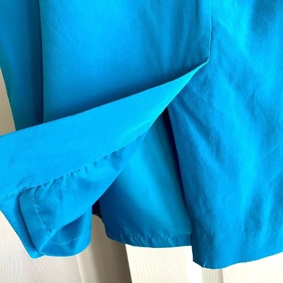 Blue silk skirt Evan-Picone size 14 - Picture 3 of 7